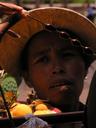 Back on our way to Pakse from Si Phan Don, more women ambushed our bus when it made its stops. This time they had another local delicacy for sale: fried beetles on sticks.